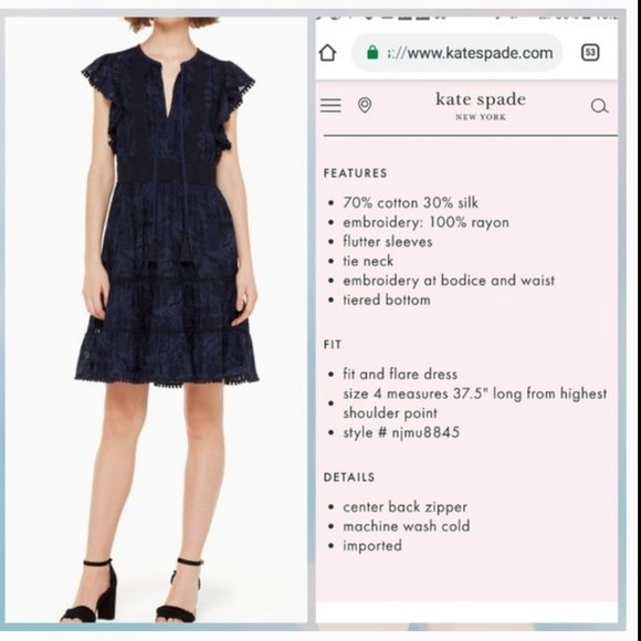 kate spade madison avenue Jenette dress 10 nwot - Picture 7 of 16